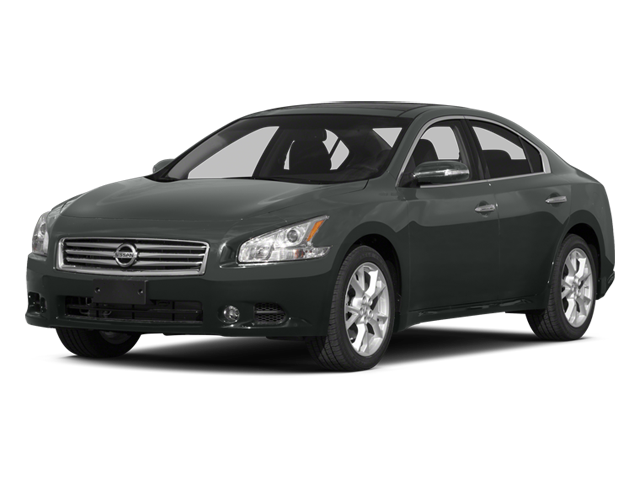 2014 Nissan Maxima 3.5 SV in Gun Metallic — front three-quarter view