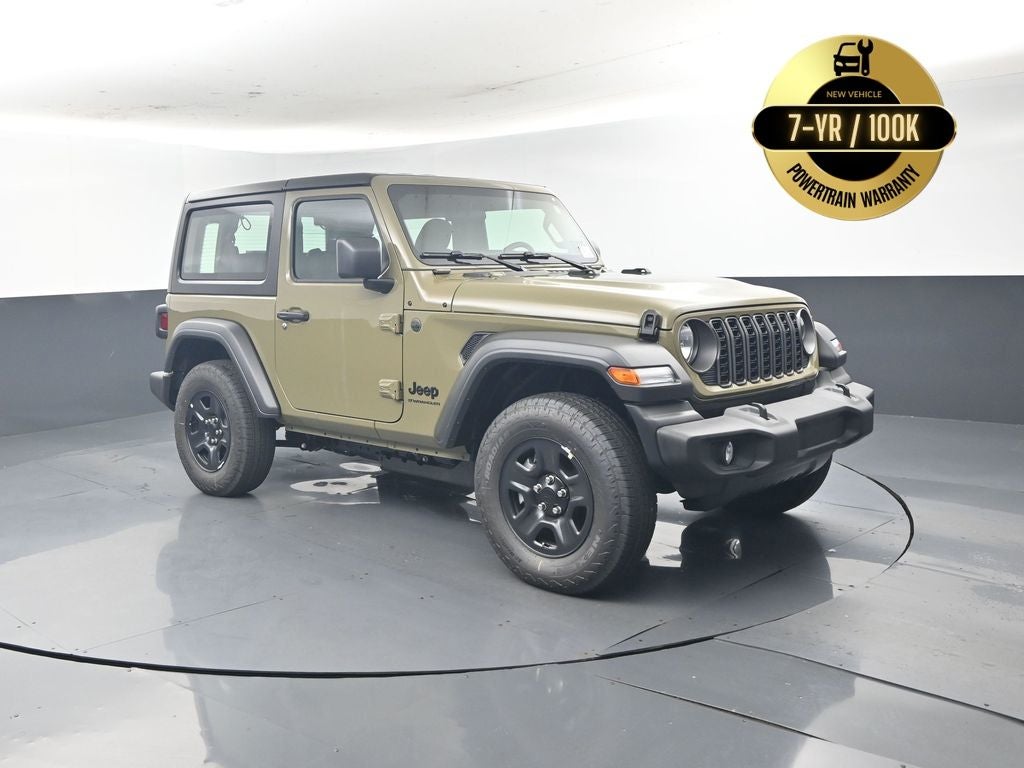 2026 Jeep Wrangler WRANGLER 2-DOOR SPORT in 41 Exterior Paint — front three-quarter view