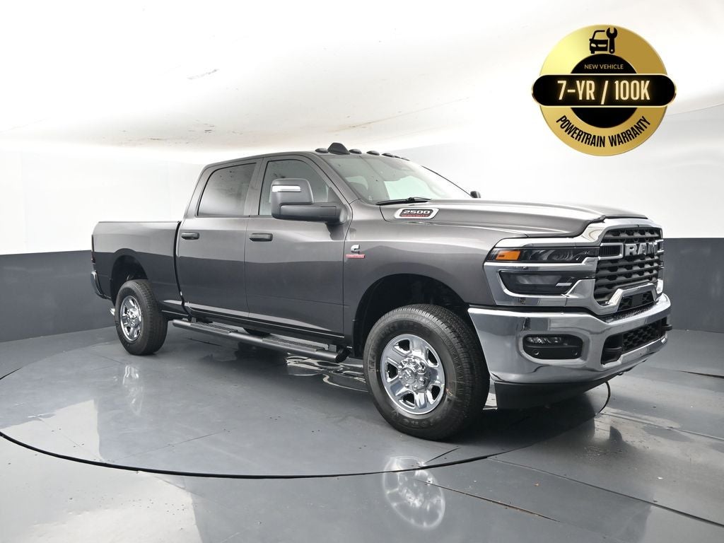 2026 RAM Ram 2500 RAM 2500 TRADESMAN CREW CAB 4X4 6'4' BOX in Granite Crystal Metallic Clear-Coat Exterior Paint — front three-quarter view