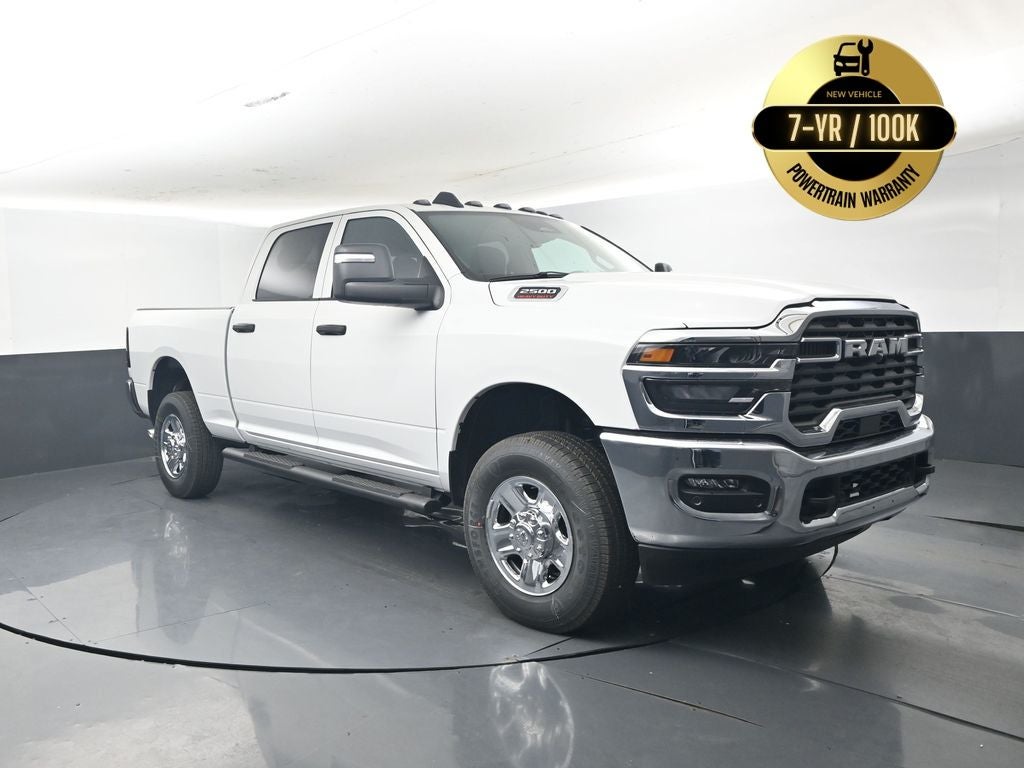 2026 RAM Ram 2500 RAM 2500 TRADESMAN CREW CAB 4X4 6'4' BOX in Bright White Clear-Coat Exterior Paint — front three-quarter view