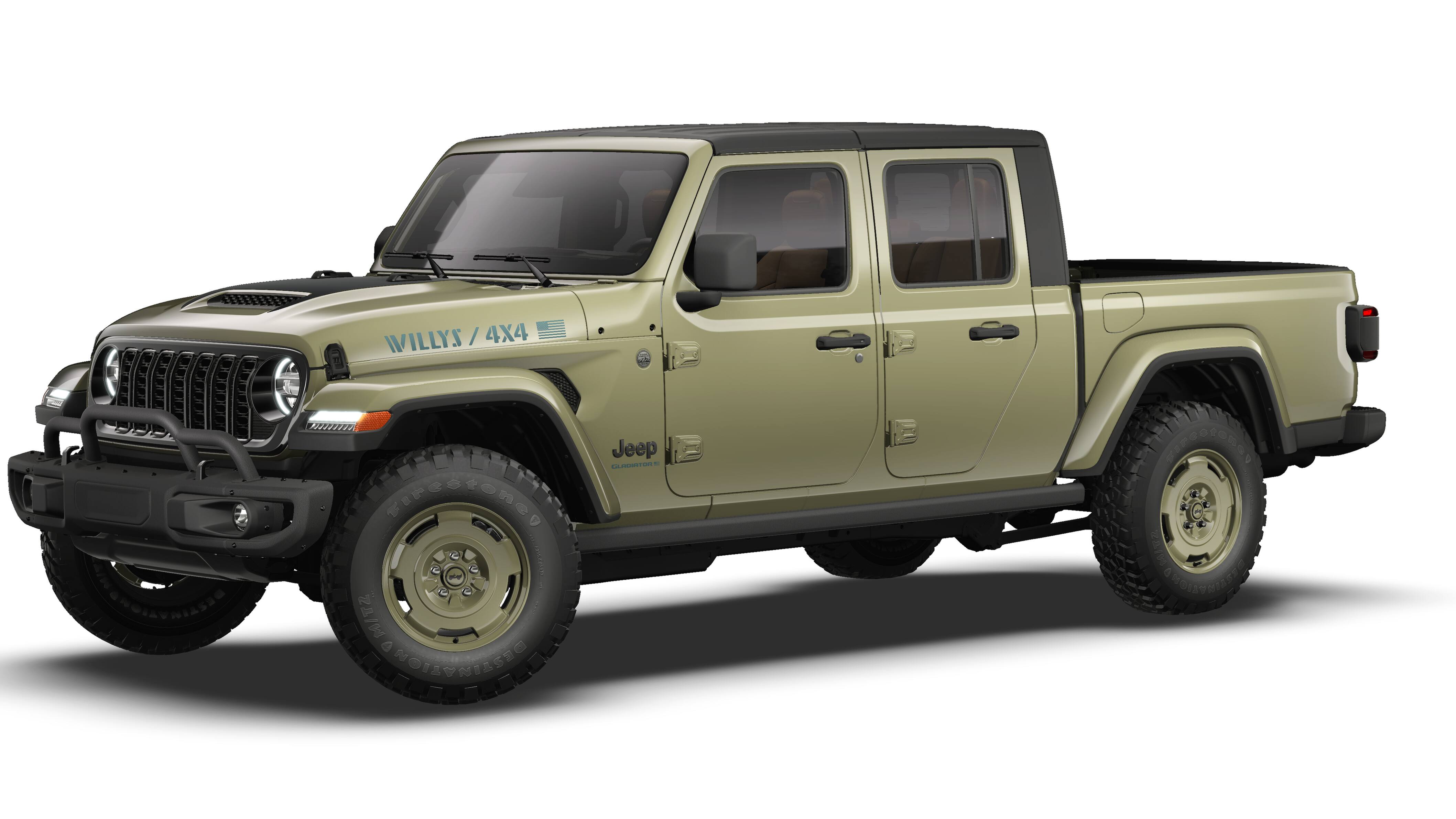 2026 Jeep Gladiator GLADIATOR WILLYS '41 4X4 in 41 Exterior Paint — front three-quarter view