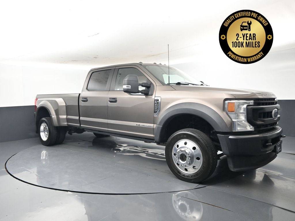 2022 Ford F-450SD XL DRW in Stone Gray Metallic — front three-quarter view