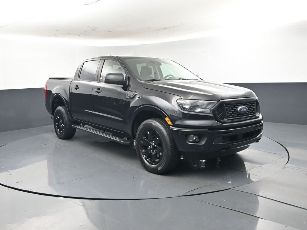 2019 Ford Ranger XLT in Shadow Black — front three-quarter view