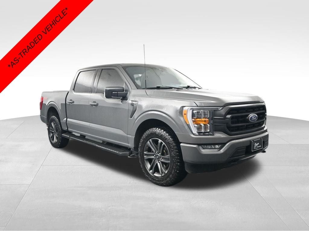 2021 Ford F-150 XLT 302A in Lead Foot — front three-quarter view