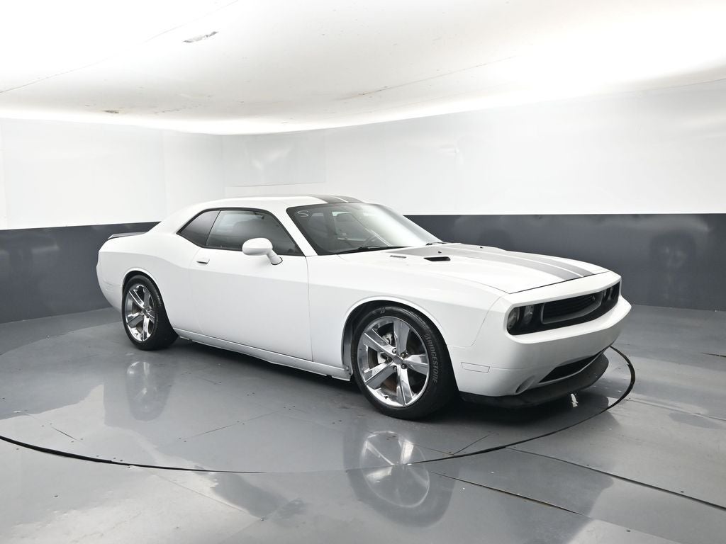 2012 Dodge Challenger R/T in Bright White — front three-quarter view